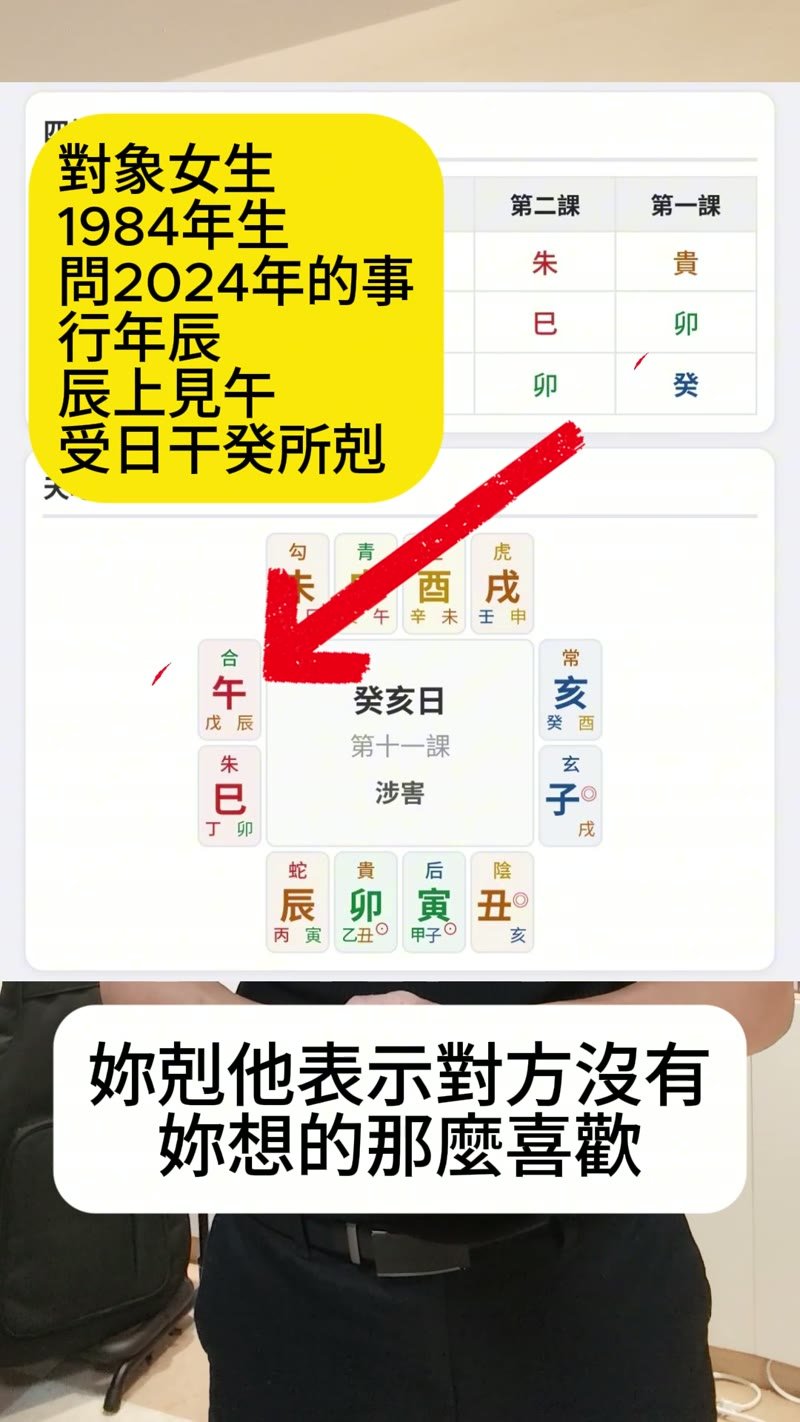 大六壬範例你剋他行年辰上見午